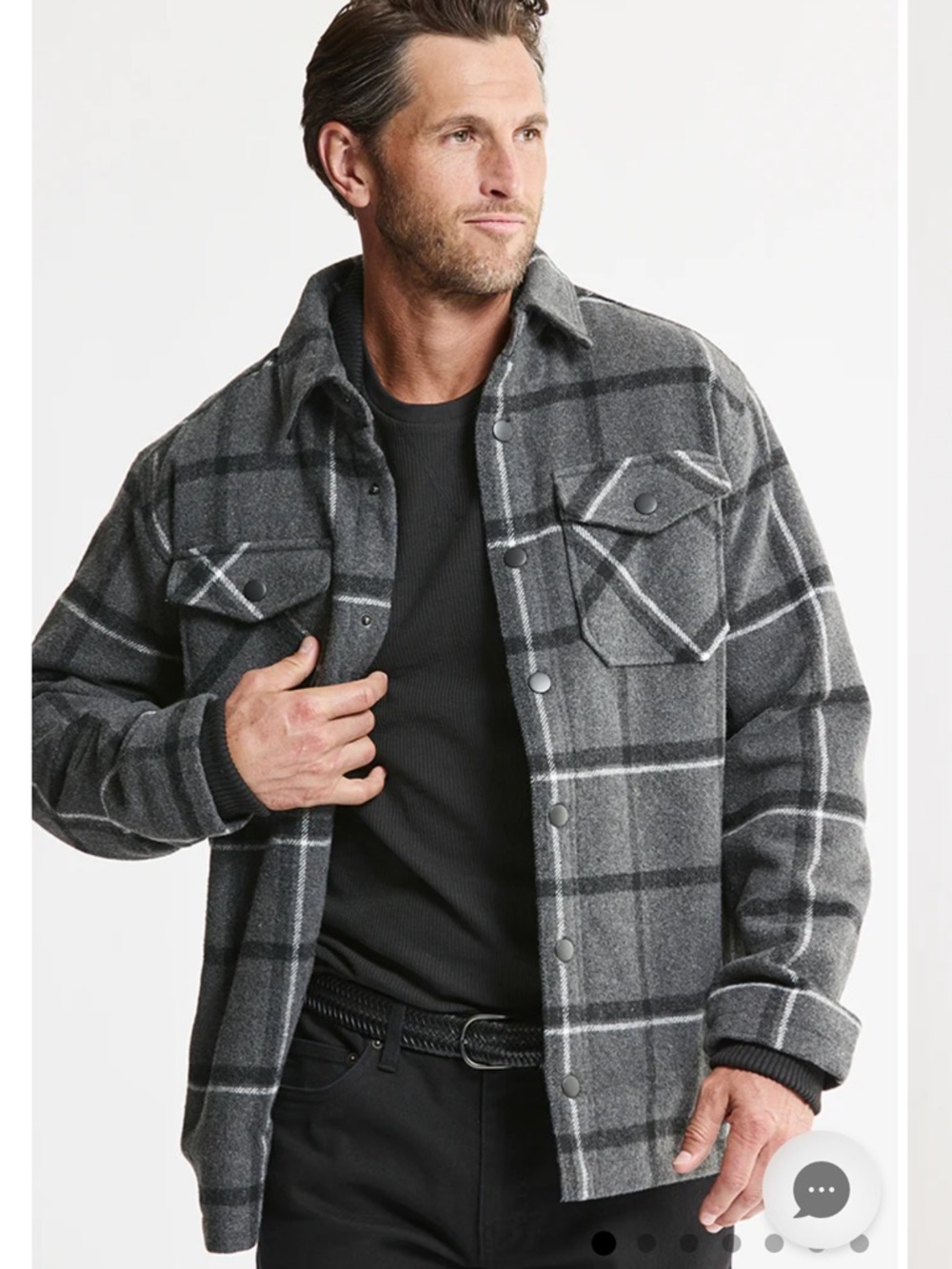 Jachs New York Sherpa Lined Wool Blend Jacket